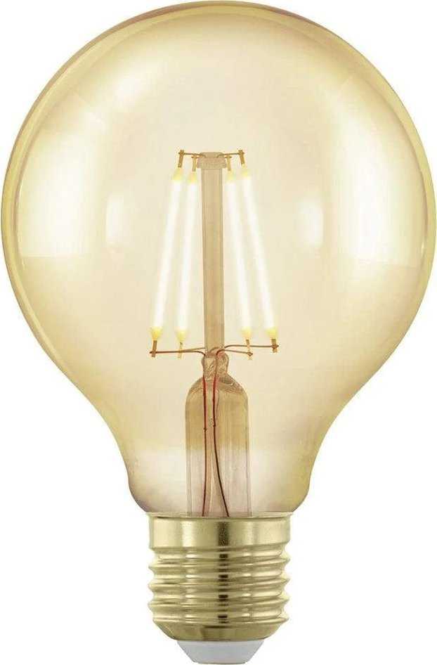 EGLO E27 G80 globe bulb with warm baltas light - 2200 K