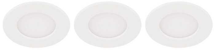 EGLO EGLO FUEVA 5 INDBYG. 3X2,7W DÆMPB. 300LM Ø86 IP44 HVID