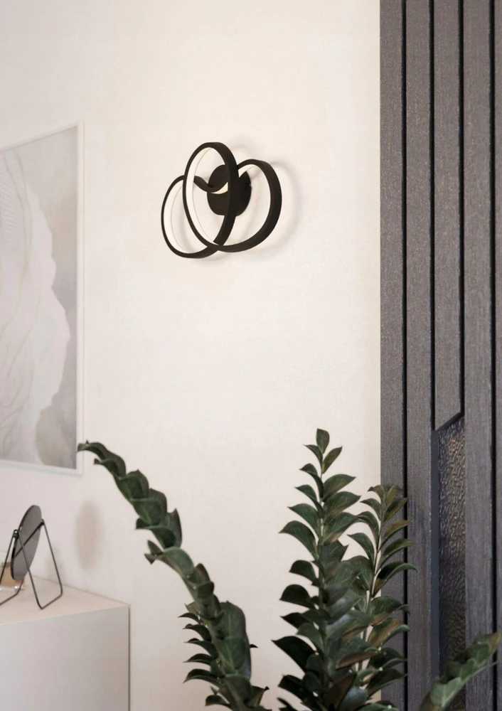 Sieninis šviestuvas EGLO WALL LED LIGHT GIANELLA 900949 Juodas