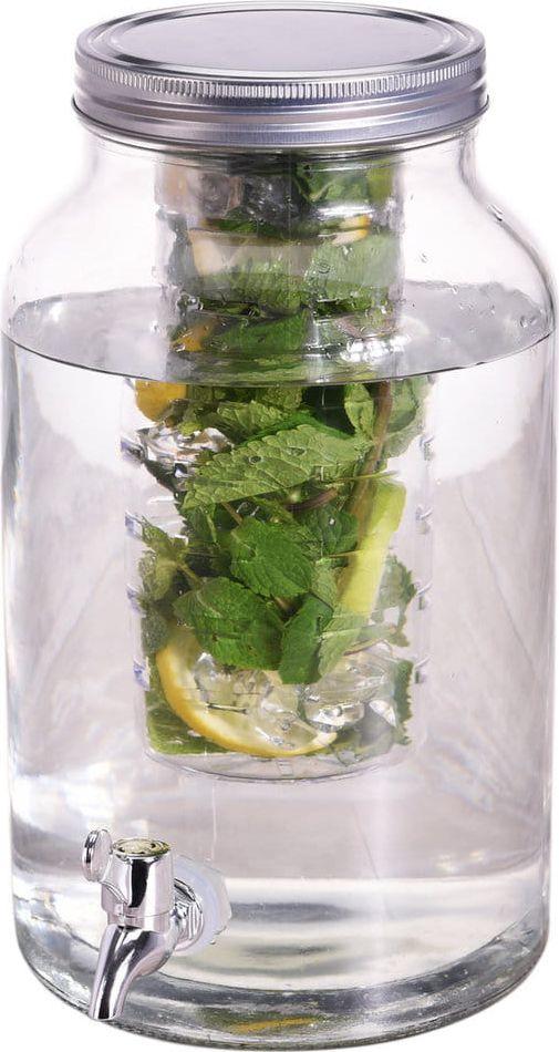 Eh Excellent Houseware Cold drinks distributor with tap, 4 L glass