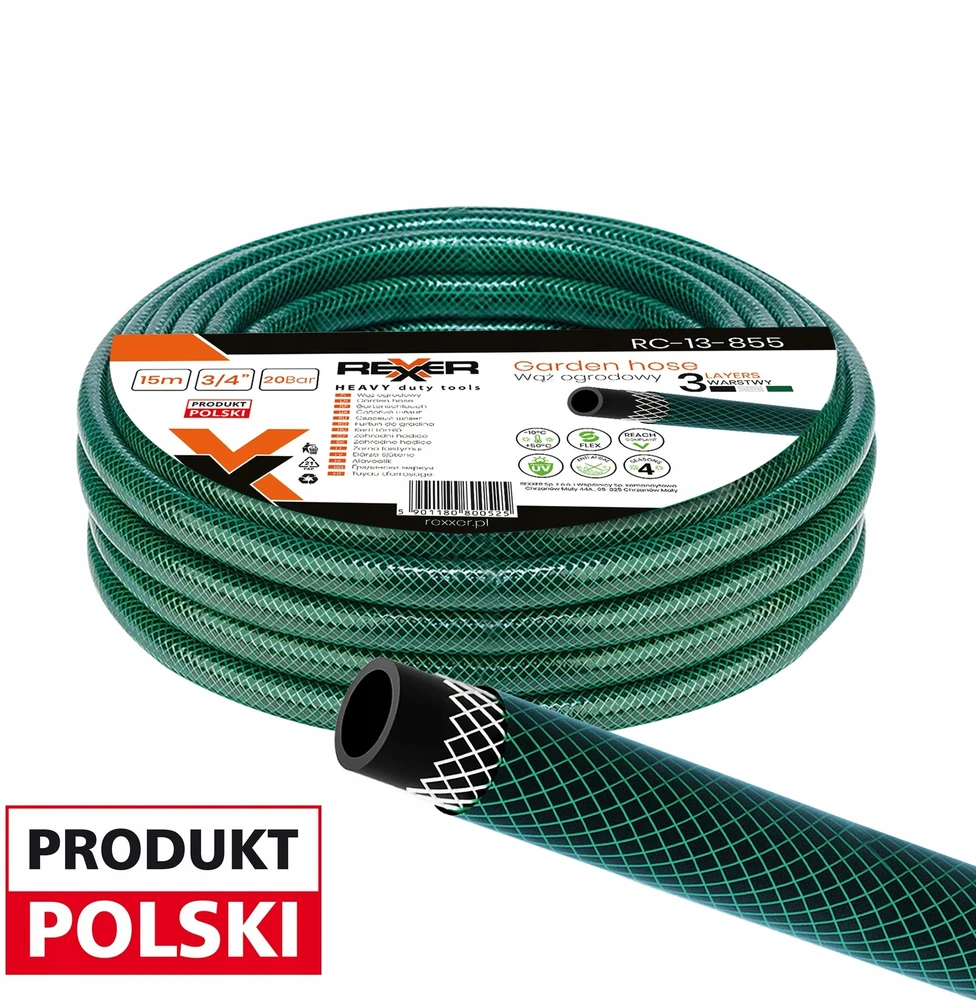 Ehrle Žarna 3 sluoksnių sodo 3/4 15M 20bar