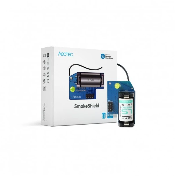 Ei Electronics AEOTEC „SmokeShield Z Wave 800“ serijos rinkinys, skirtas „Ei“ dūmų ir šilumos detektoriams „Ei650W“, „Ei650iW“, „Ei630W“ ir „Ei630“ | AEOEZWA050_SET