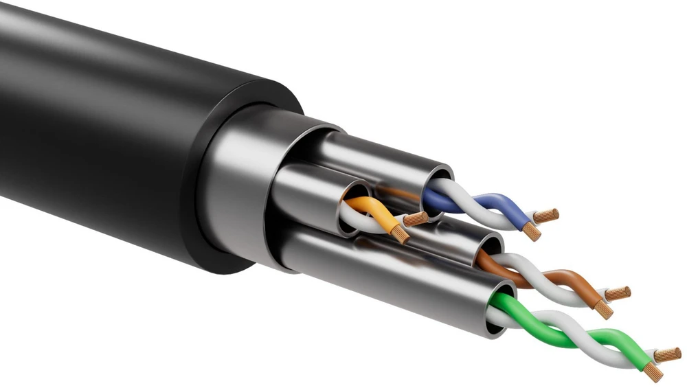 Nezatříděno Flexline Patchcord Cat. 8.1, U/FTP, TPE, juoda, 1m (FL31-47025)