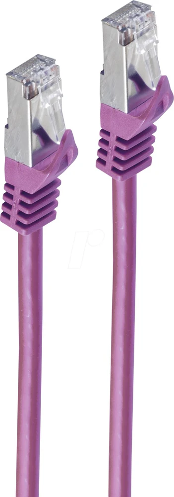 Shiverpeaks Patchcord BASIC-S Cat 7, S/FTP, PiMF, LSZH, violetinė, 1m (BS75511-V)