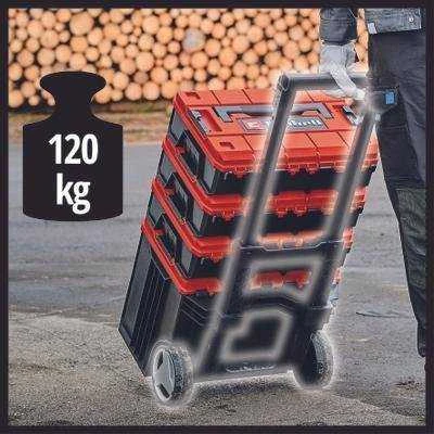 E-Case L EINHELL įrankių dėžė ant ratų