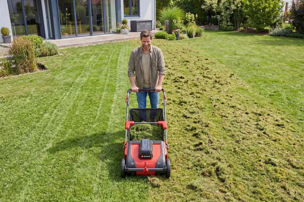Einhell Akumuliatorinis lapų ir žolės surinkėjas GE-GC 18/55 Li E-Solo (3414185)