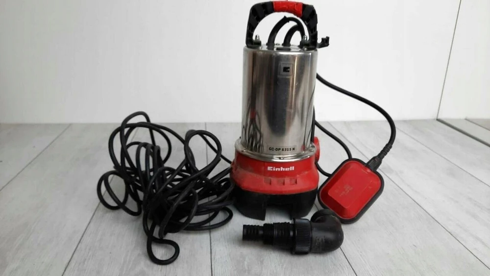 „Einhell“ nešvaraus vandens siurblys GC-DP 6315 N, panardinamas / slėginis siurblys (raudonas / nerūdijančio plieno, 630 vatų)