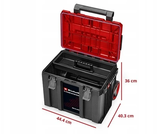 Einhell E-Case L dėžė įrankiams Sealed lagaminas su ratukais