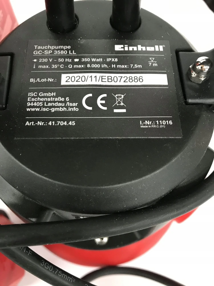 Vandens siurblys Einhell GC-SP 3580 LL
