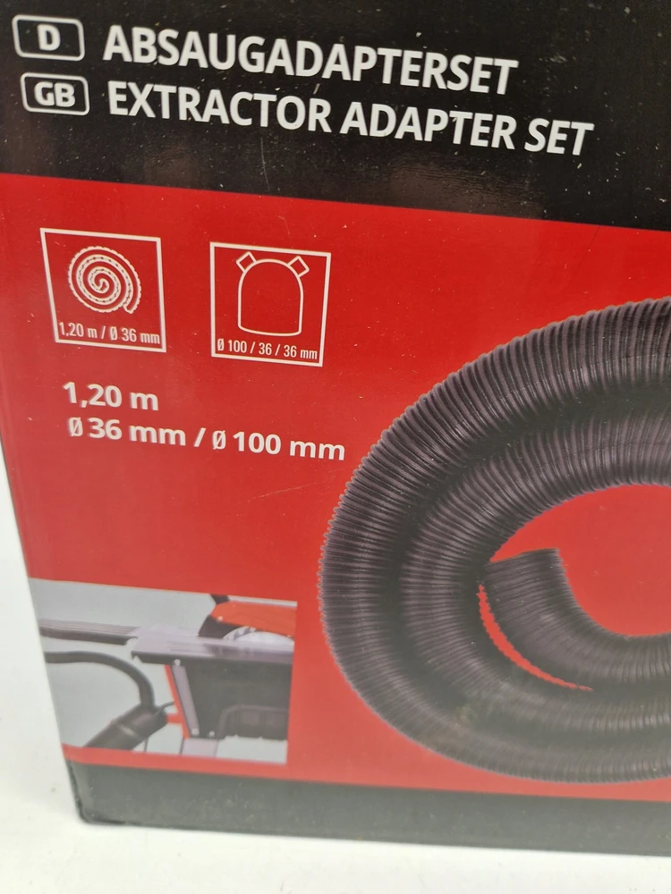 Einhell Einhell ištraukimo adapterių rinkinys 4310630 (juodas, ? 100 mm > ? 36 mm)