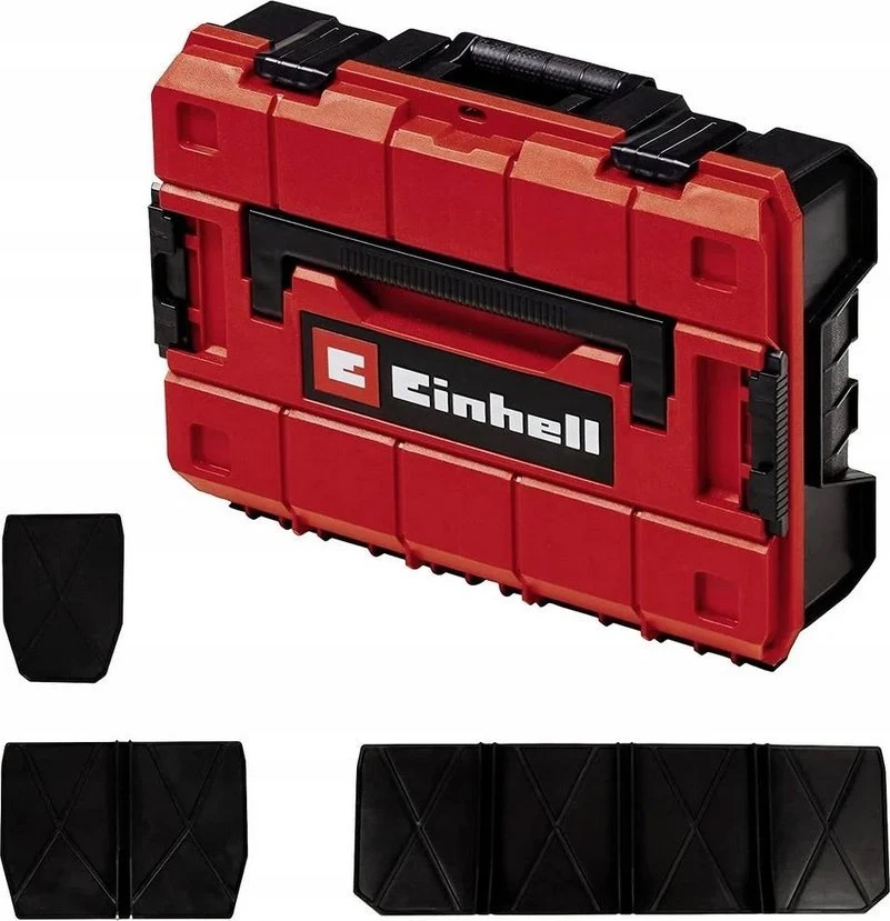 Einhell Einhell sistemos dėklas E-Case SF įsk. skirstytuvai, įrankių dėžė (juodas/raudona, su pertvaromis)