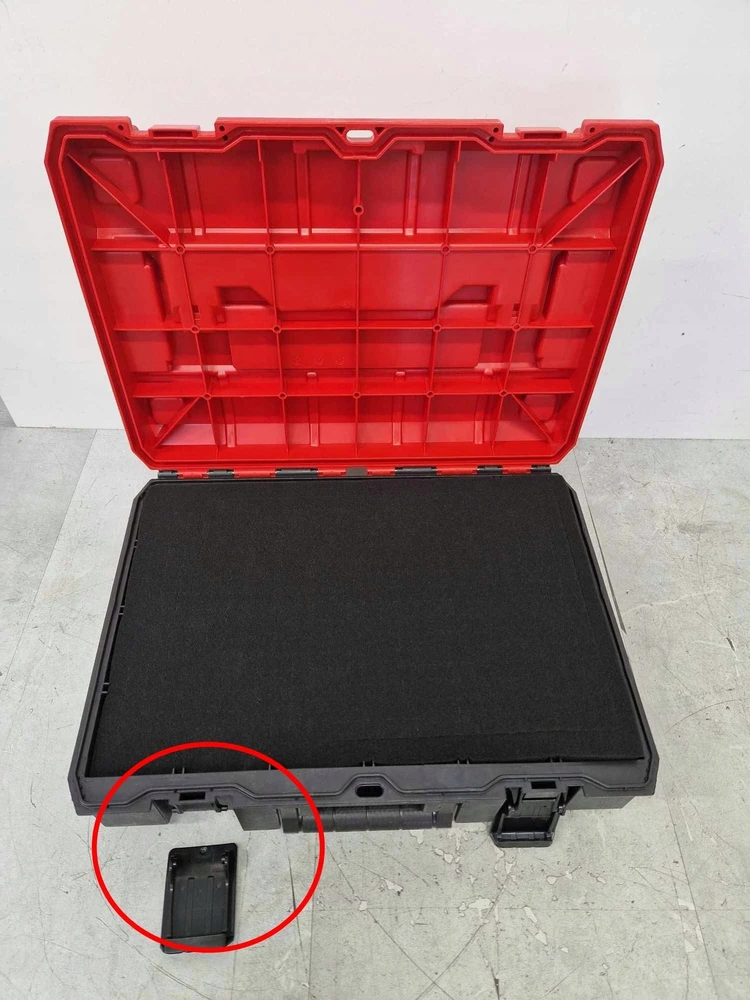 Einhell Einhell sistemos dėklas E-Case SF įsk. tinklelio putplastis, įrankių dėžė (juodas/raudona, su tinklelio putplasčio įdėklu)