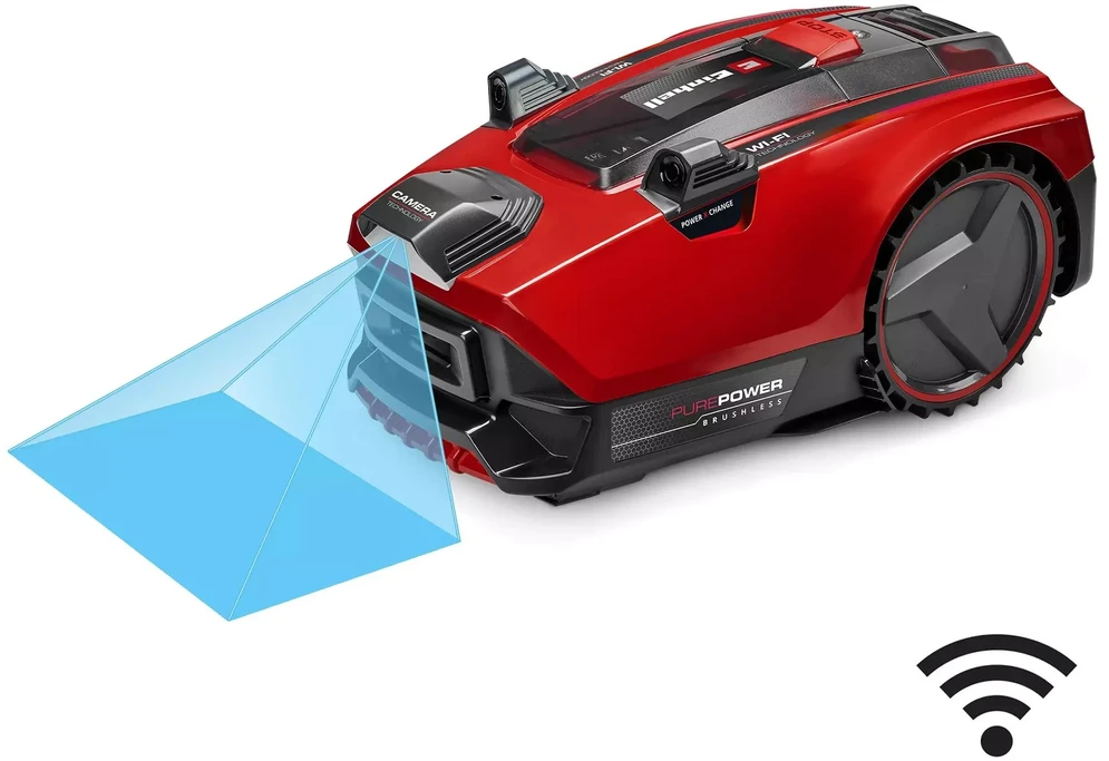Einhell Flexo Cam Plus 600 Robotic lawn mower Baterija Juodas, Raudona, Sidabrinis