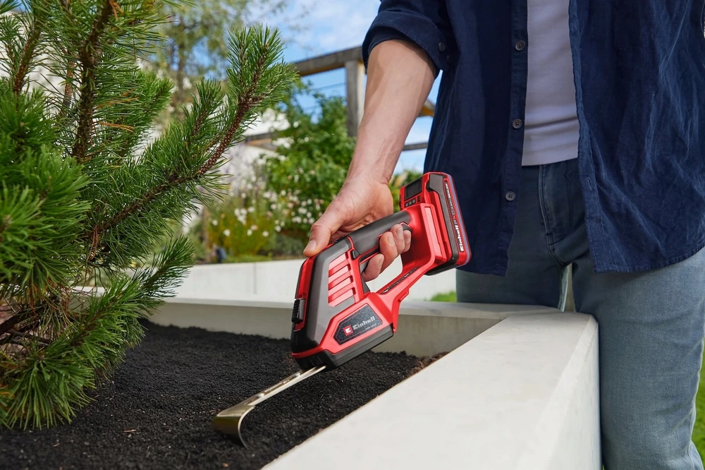 EINHELL akumuliatorinės žolės žirklės GE-CG 18/100 Li 3in1-SOLO