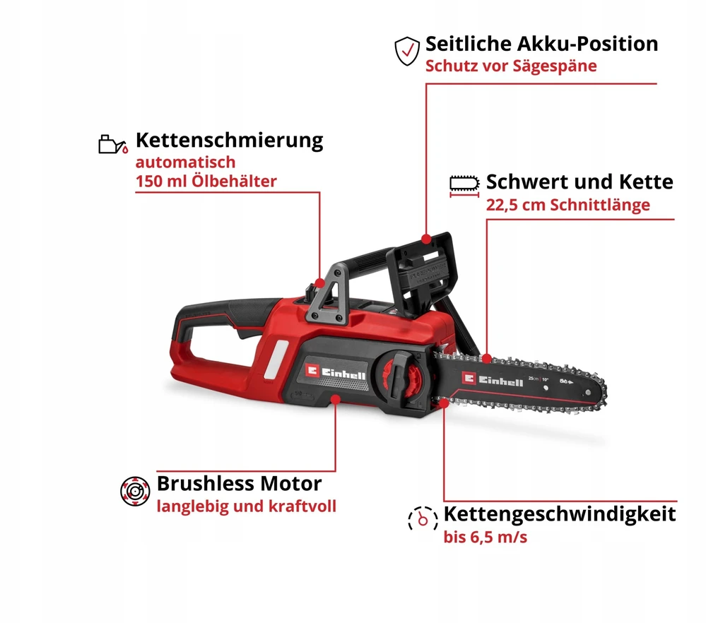EINHELL Cordless grandininis pjūklas GE LC 18/25 Li BL SOLO