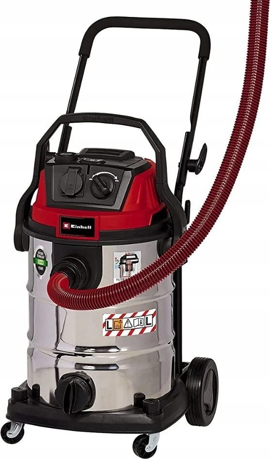 Einhell pramoninis dulkių siurblys Einhell TE-VC 2230 SACL, šlapias/sausas dulkių siurblys (raudonas/nerūdijantis plienas)