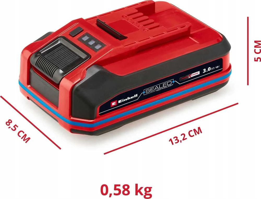 Einhellakc Akumuliatorius EINHELL Sealed PXC Plus A2, 18 V 3,0 Ah Li-Ion, IP57