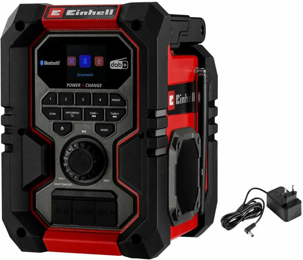 Radijas Einhell TE-CR 18 Li DAB+/FM/BT; 18 V (be akumuliatoriaus ir pakrovėjo)