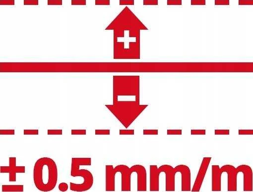 Einhell Kryžminis lazeris TC-LL 2 G savireguliacijos diapazonas - 4°; +/- 0,5 mm/m