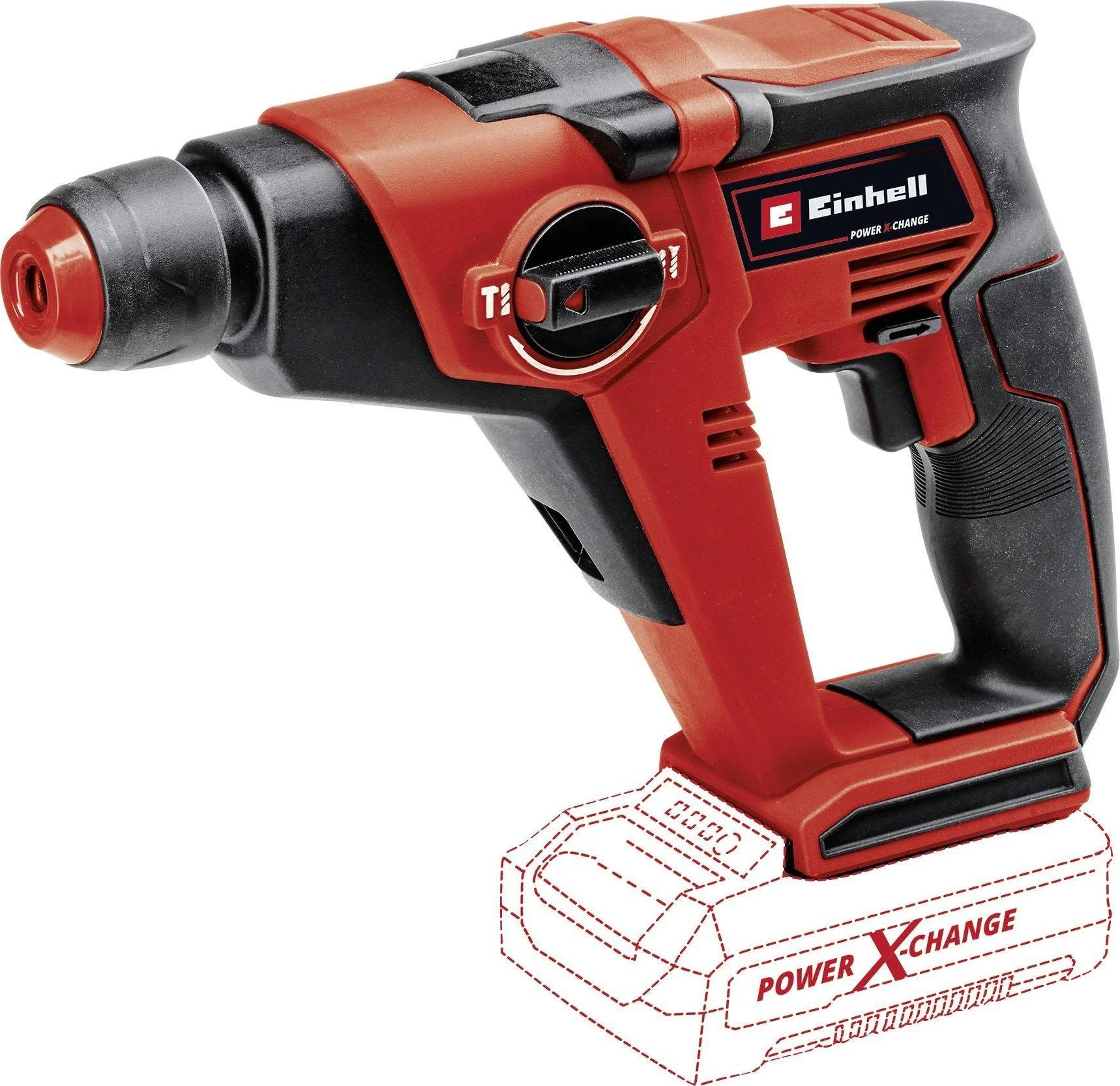 Akumuliatorinis perforatorius Einhell TE-HD 18/12 Li be akumuliatoriaus ir kroviklio