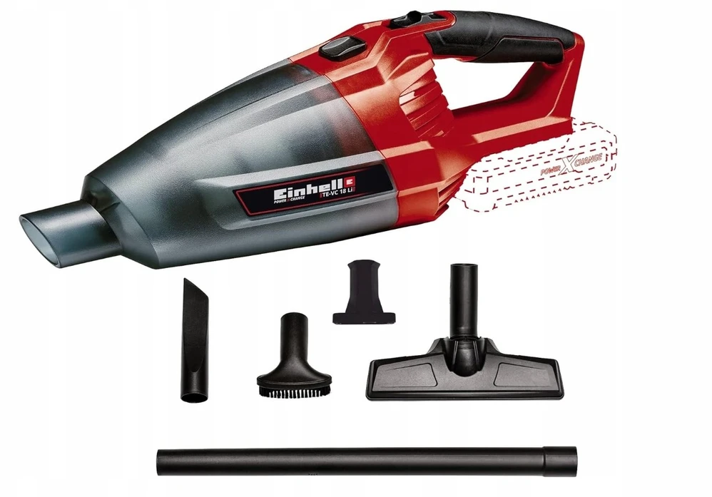 Dulkių siurblys Einhell TE-VC 18 LI w zestawie: akumulator