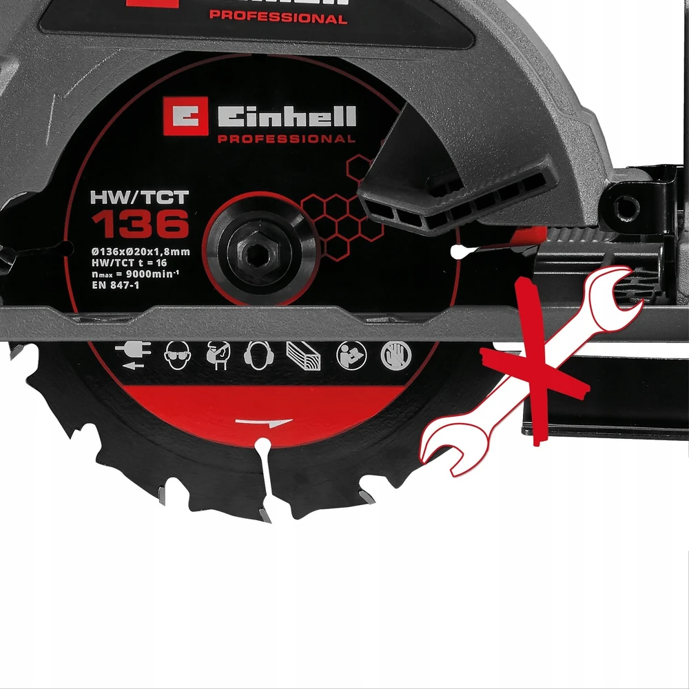 Einhell TP-CS 18/136-C LI BL - be akumuliatoriaus ir kroviklio PIŁA TARCZOWA AKU