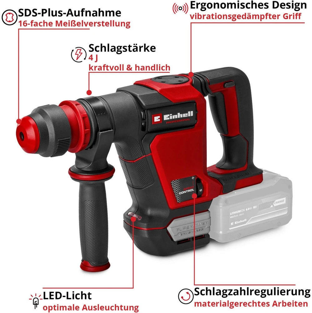 Einhell TP-DH 18/4 Li BL - Solo SDS Plus