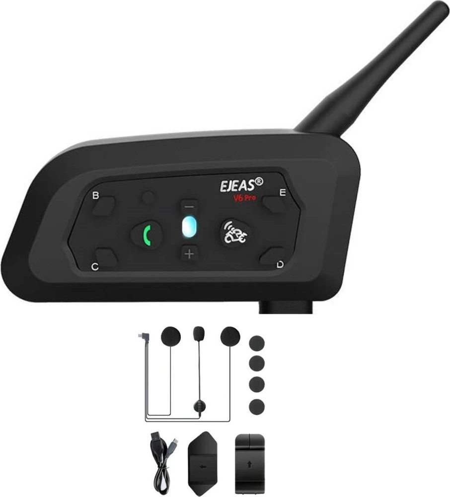 EJEAS V6PRO+ motociklo laisvų rankų įranga