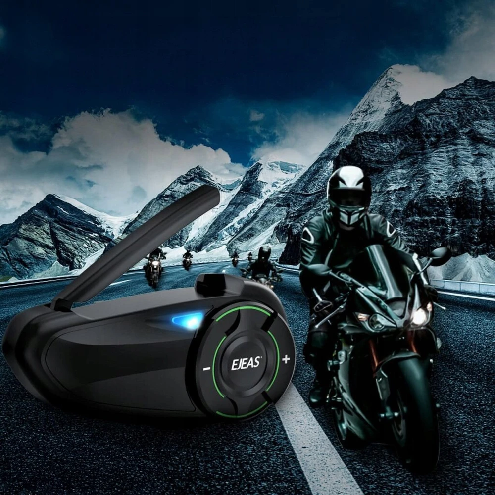 EJEAS Q8 Mesh 3.0 motociklo domofonas Efektyvus bendravimas 6 žmonėms 1000m² 230h