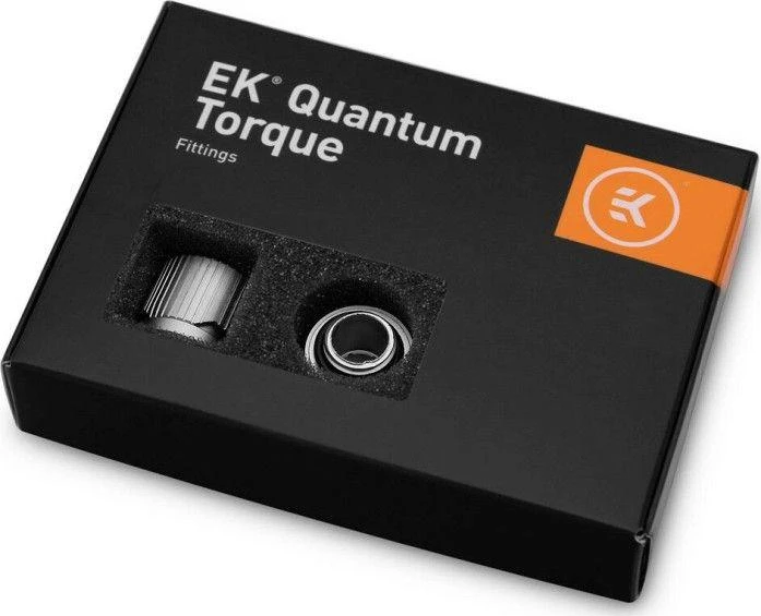 Ek Water Blocks Ek Vanduo Blocks Jungtis EK Vanduo Blocks EK-Quantum Torque STC 10/16, Satin Titanium, 6 vnt.