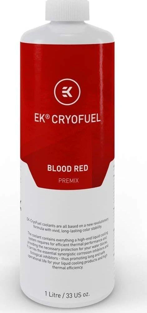 Ek Water Blocks EK vandens blokai EK Vanduo blokai EK-CryoFuel Premix, kraujas Raudona 1000ml