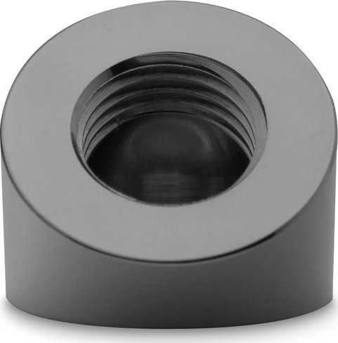 Ek Water Blocks EK Vanduo Blocks EK Vanduo Blocks EK-Quantum sukimo momento adapteris 45 laipsnių G1/4 colio moteriškas į G1/4 colio moterišką – juodas nikelis