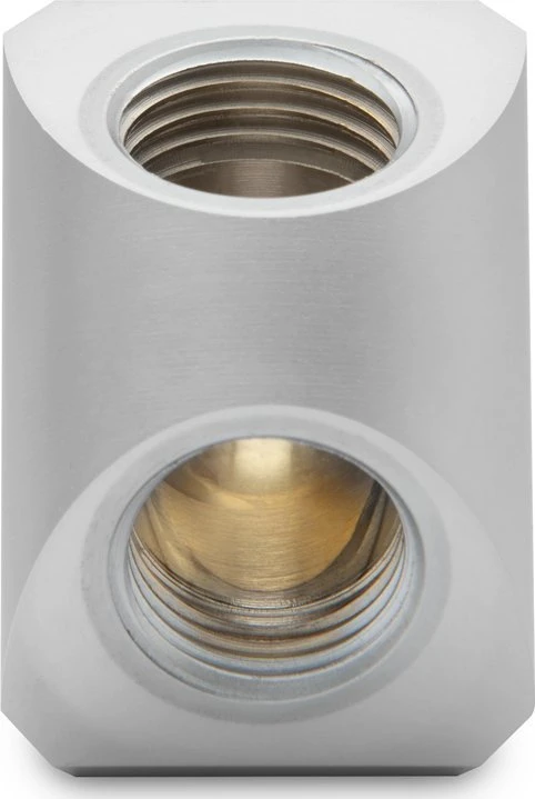 Ek Water Blocks „Ek Vanduo Blocks EK Vanduo Blocks EK-Quantum“ sukimo momento adapteris, 90 laipsnių, G1/4 colio moteriškas - G1/4 colio moteriškas – matinio titano