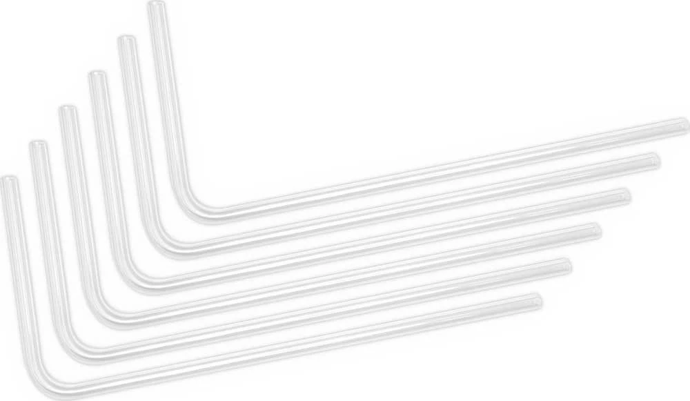 Ek Water Blocks Ek Vanduo Blocks EK Vanduo blokeliai EK-Loop kietas vamzdelis 14/10 mm akrilas, sulenktas 90 laipsnių kampu ir Ø 80 cm, 6 vnt.