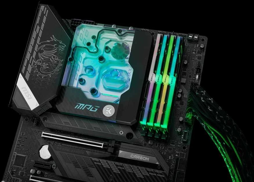 Ek Water Blocks EK vandens blokai EK-Quantum Momentum, Intel MPG Z590 Gaming Carbon - EK X Edition - Socket 1200