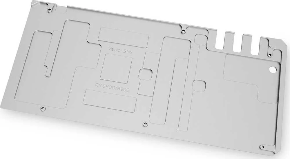 Ek Water Blocks Ek Vanduo Blocks EK Vanduo Blocks EK-Quantum Vector Strix RX 6800/6900 galinė plokštė – nikelis