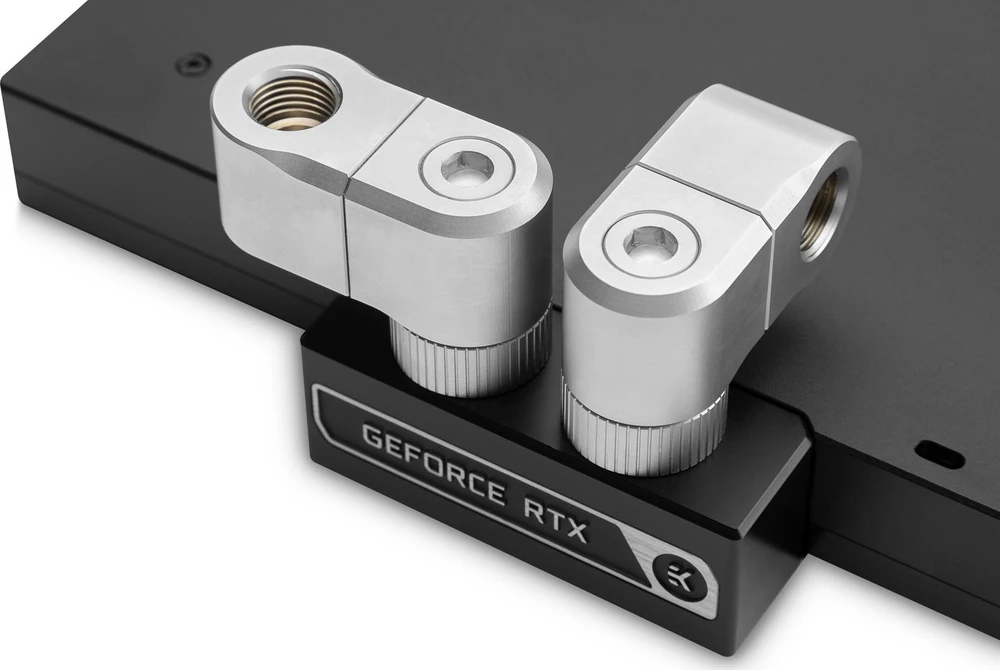 Ek Water Blocks „Ek Vanduo Blocks“ EK „Vanduo Blocks“ EK-Quantum Torque G1/4 colio dvigubas prailginimas, offset, MF 28 colio, satin titanium spalvos