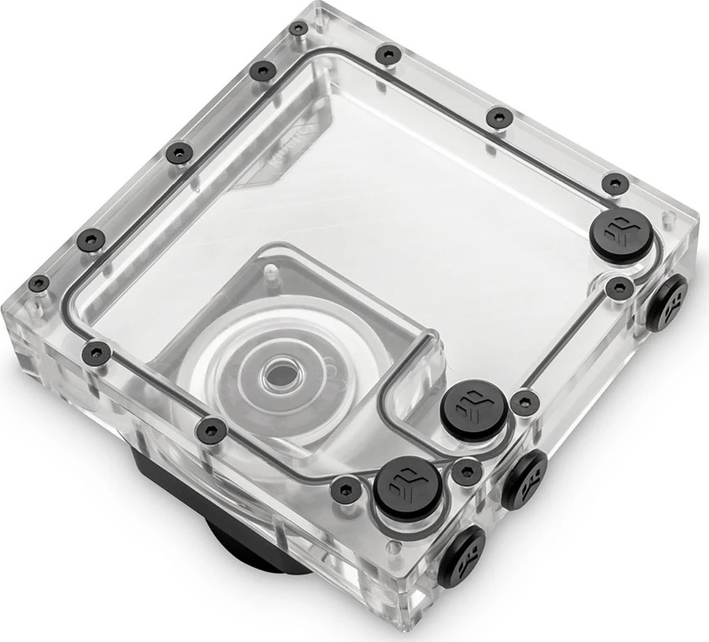 Ek Water Blocks EK vandens blokai EK Vanduo blokai EK-Quantum Kinetic3 FLT D5 PWM rezervuaro-siurblio derinys Ø 140 mm, D-RGB, akrilas