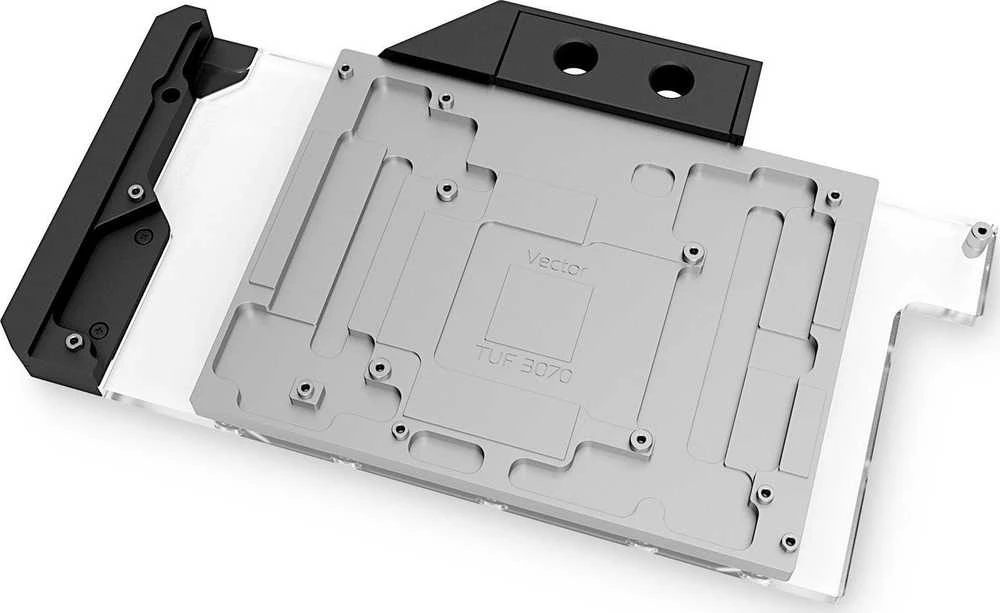 Ek Water Blocks EK Vanduo Blocks EK-Quantum Vector TUF RTX 3070 D-RGB - nikiel + plexi