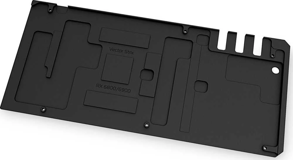 Ek Water Blocks Ek Vanduo Blocks EK Vanduo Blocks EK-Quantum Vector Strix RX 6800/6900 Backplate – Juodas