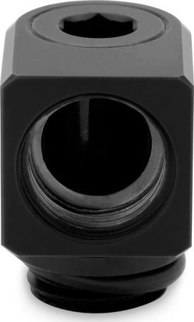 Ek Water Blocks Ek Vanduo Blocks EK Vanduo Blocks EK-Torque Micro Adapteris 90 Degree G1/4 Inch Male to G1/4 Inch Female – Rotatable, Juodas