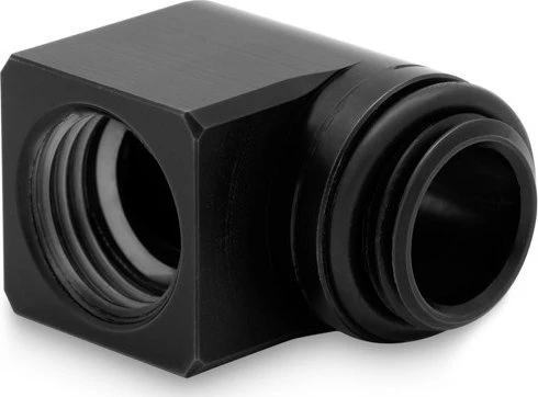 Ek Water Blocks Ek Vanduo Blocks EK Vanduo Blocks EK-Torque Micro Adapteris 90 Degree G1/4 Inch Male to G1/4 Inch Female – Rotatable, Juodas