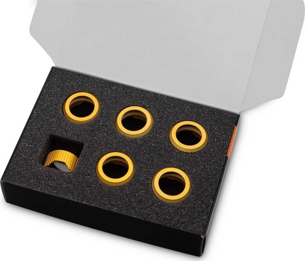 Ek Water Blocks EK Vanduo Blocks EK-Quantum Torque Compression Ring 6-Pak HDC 14 - auksinė