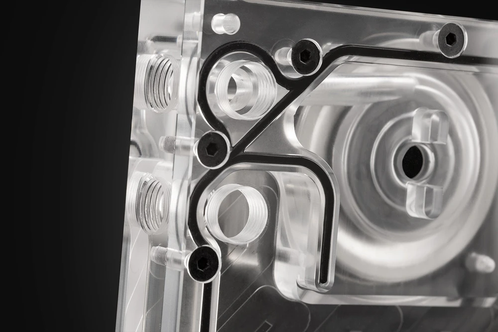 Ek Water Blocks Ek Vanduo Blocks EK Vanduo blokai EK-Quantum Kinetic3 FLT D5 PWM rezervuaro-siurblio derinys Ø 240 mm, D-RGB, akrilas