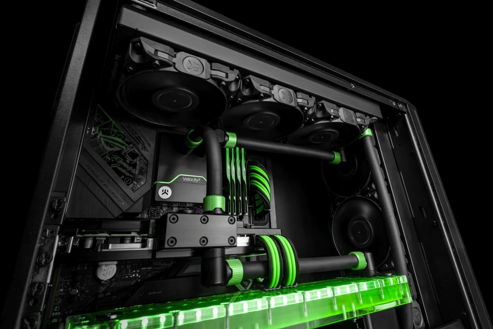 Ek Water Blocks EK Vanduo Blocks EK-Quantum Torque suspaudimo žiedai 6 vnt. STC 16 - žalia
