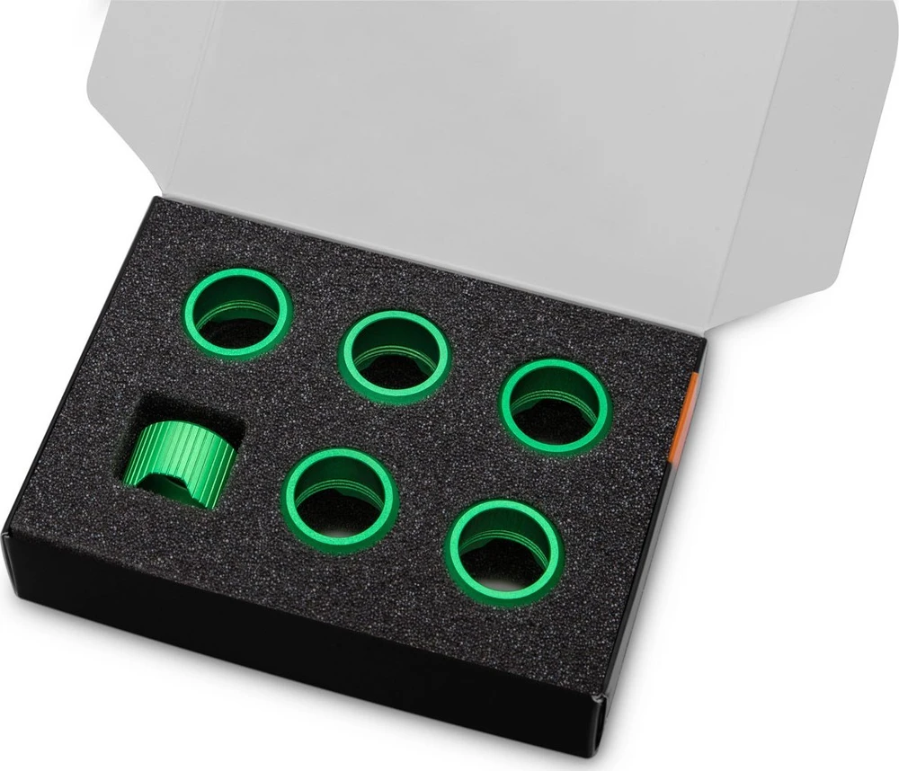 Ek Water Blocks EK Vanduo Blocks EK-Quantum Torque suspaudimo žiedai 6 vnt. STC 16 - žalia