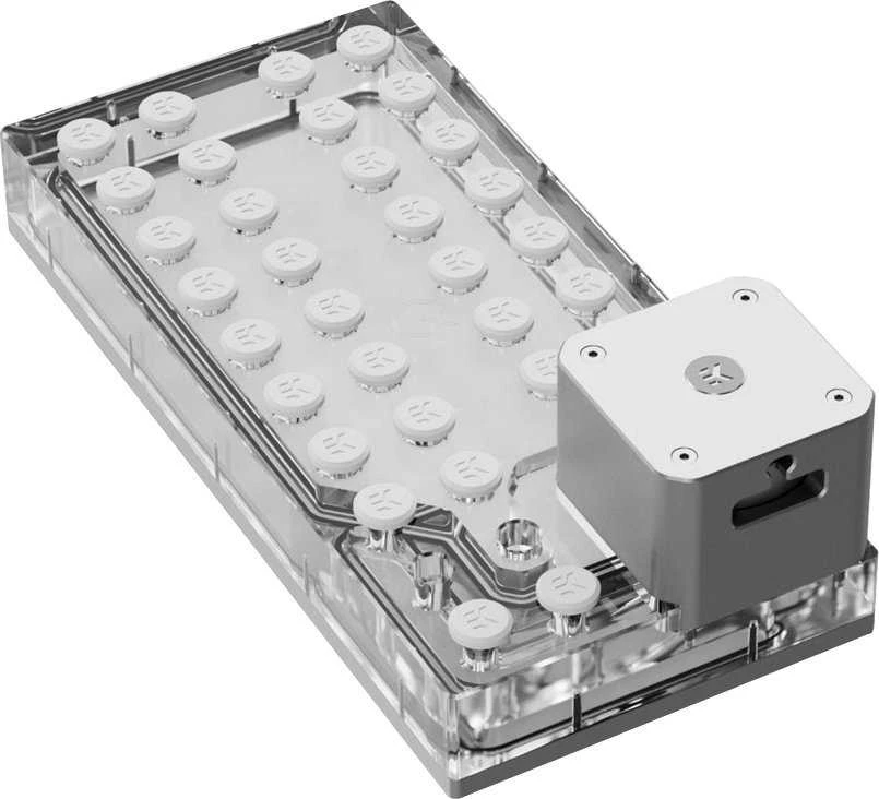 Ek Water Blocks Ek Vanduo Blocks EK Vanduo Blocks EK-QuantumX Loophole Distroplate D5 PWM sidabrinė