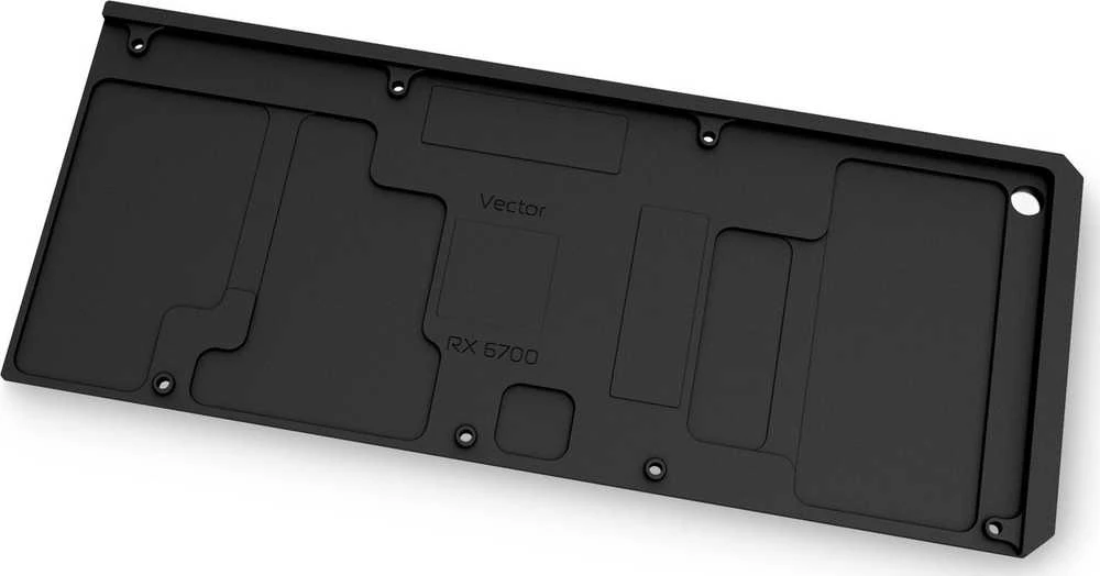 Ek Water Blocks EK vandens blokai EK Vanduo blokai EK-Quantum Vector RX 6700XT galinė plokštė – juodas