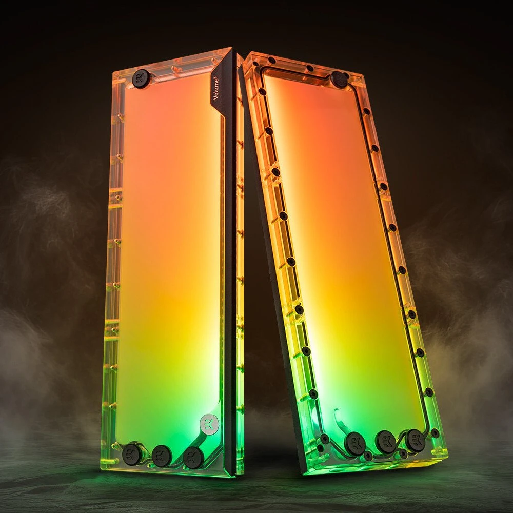 Ek Water Blocks EK vandens blokai EK Vanduo blokai EK-Quantum Volume3 FLT - 360 mm, D-RGB, akrilas