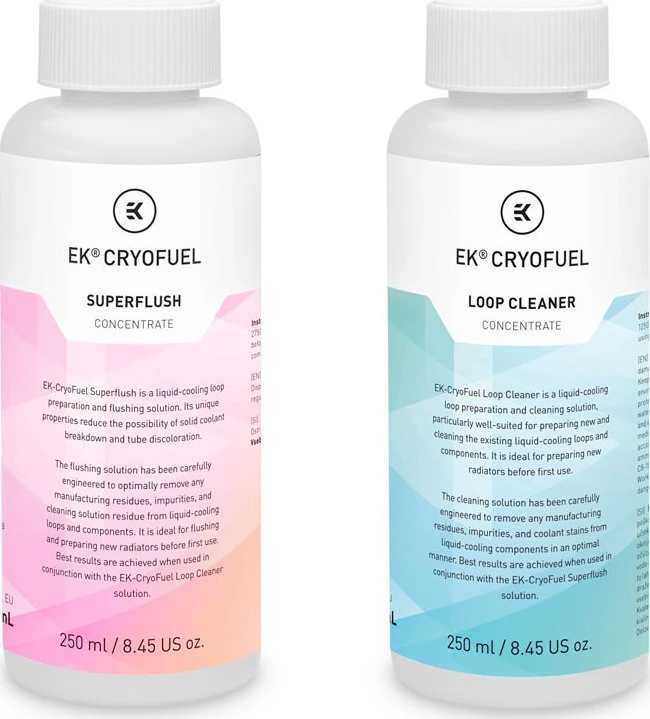 Ek Water Blocks Ek Vanduo Blocks EK Vanduo Blocks EK-CryoFuel Loop Cleaner + Superflush koncentratas – 250 ml